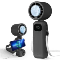 ハンディファン 冷却プレート 冷暖対応 ペルチェ式 3段階調整 充電式 首掛け