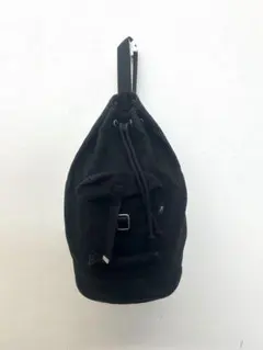 美品 アニエスべー ワンショルダーバッグ レザー ブラック 巾着 ドロー