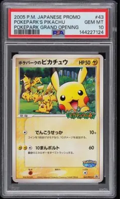 2005年 PSA10 ポケパークのピカチュウ 004 渦巻きホロあり - メルカリ