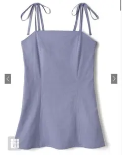 リボンストラップキャミソールミニワンピース[gm466]