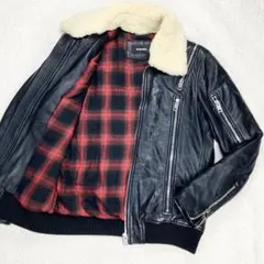 00S archive ディーゼル 2WAY ファー ラムレザージャケット 羊皮