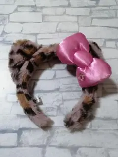 ユニバ usj キティ カチューシャ ヒョウ柄