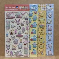 【A】4枚♡サンリオ ぷくっとシール ダイソー