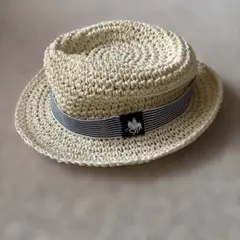 POLO Baby 麦わらボーラーハット ベージュ48㎝