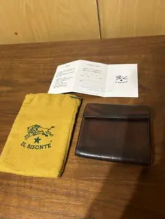 IL BISONTE ブラウン 二つ折り財布 経年変化