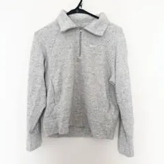 NIKE ナイキ　ハーフジップ トップス　スウェット　レディースM グレー