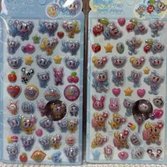 エンジェルブルー ぷくぷくシール キャラクターシール 2枚セット