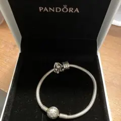 PANDORA マルチチェーン ブレスレット パールチャーム付き - メルカリ