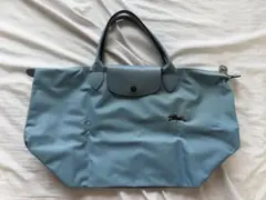 【送料込】LONGCHAMP トートバッグ ライトブルー　プリアージュのサムネイル