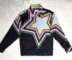 極美品　希少　入手困難　ポールスミス　長袖シャツ　マルチカラー　黒　Lサイズ