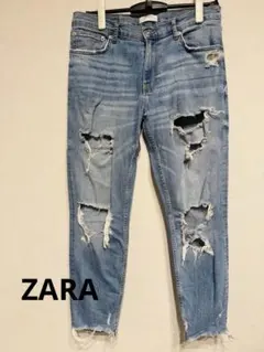 ZARA WOMAN ダメージデニム　サイズ38(L)のサムネイル
