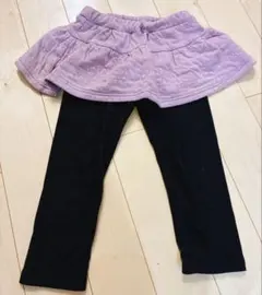 スカート付きレギンス 105-115cm 紫色