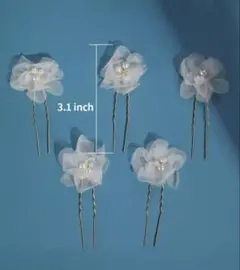 ヘアアクセサリー フラワー パール