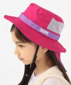 美品 SHIPS KIDS サファリハット 撥水 UV サンシェード 帽子のサムネイル
