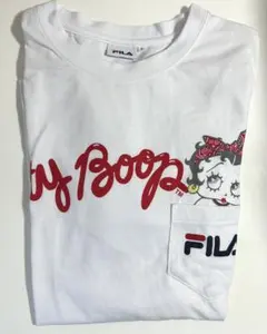 【美品】FILA 半袖Tシャツ カットソー betty boop 白