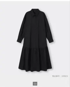 GU シャツワンピース ブラック