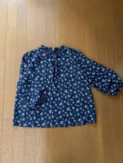 【最終値下げ】ハニーズ　GLACIER ネイビー 花柄 七分袖Lサイズ