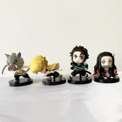 鬼滅の刃　ミニフィギュア　セット　竈門炭治郎/竈門ねずこ/我妻善逸/嘴平伊之助