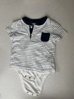 baby GAP ストライプロンパース 6-12M