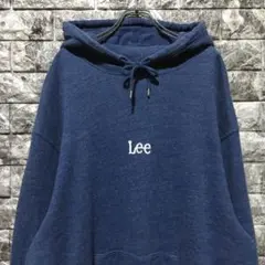 希少 Lee プルオーバーパーカー XL ビッグシルエット 刺繍ロゴ フード