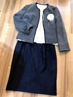 ⭐︎お値下げ【大きめサイズ】ツイードジャケット&スカート　11号