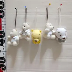 ディズニー　プーさん ぬいぐるみ マスコット　5体セット