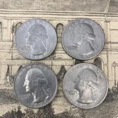 1960年代　1970年代　アメリカ合衆国 1ダイム　４個セット