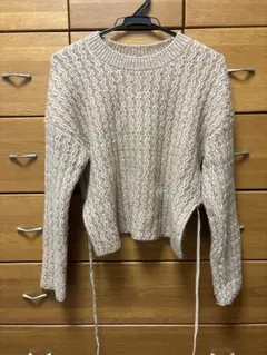 Ray beams ニット セーター ベージュ ウール モヘヤ アルパカ