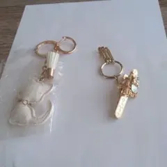バッグチャーム、キーホルダー2つセット