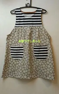 salsa 保育士エプロン　エプロン　ハンドメイド 265d383a8c90f6d13b493ee972ff18