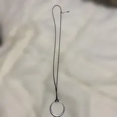 シルバーリング型ペンダントネックレス