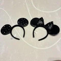 ディズニー ブラックカチューシャ 2点セット
