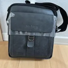 WEIXIER メンズ ショルダーバッグ ブラック