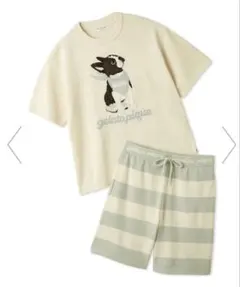 ☆数量限定・即完売品☆ ジェラピケ 柴犬セットアップ(ショーツ)♡オフホワイト ☆数量限定・即完売品☆ ジェラピケ 柴犬セットアップ(ショーツ)♡オフ