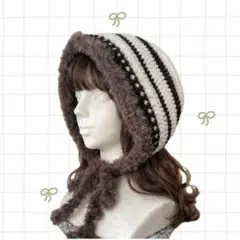 ★即購入可★ ハンドメイド　ボンネット バラクラバ