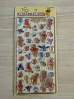 正規品　ディズニー　プーさん　ボンボンドロップ シール