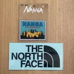 ☆新品☆ナンガ　ノースフェイス　カッティング入り　アウトドアステッカー2枚
