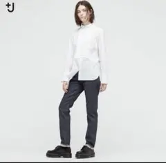UNIQLO +J セルビッジストレートジーンズ　NAVY