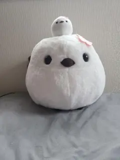 ふくふくシマエナガ カラフルフラワー しまゑガーベラ ウルトラBIG
