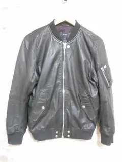 DIESEL ディーゼル 羊革 レザー MA-1 ジャケット
