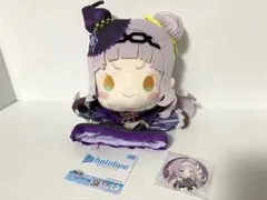 ホロライブ　紫咲シオン　パペットぬいぐるみ　缶バッジセット