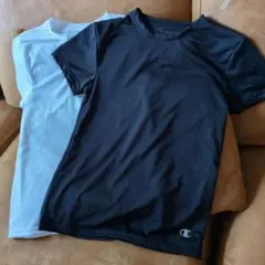 新品未使用)Champion！半袖シャツ２枚セット！メッシュ素材！140cm