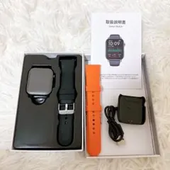 大画面 スマートウォッチ 1.72インチ 防水 クリスマス メンズ レディース