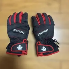 DESCENT アウトドア手袋 黒 赤