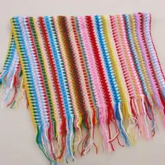 手編み かぎ針編み マルチカバー ブランケット ハンドメイド カラフル