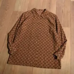 90s Aquascutum アクアスキュータム 幾何学 シャツ 9 日本製のサムネイル