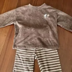 スヌーピー フリースパジャマ 120cm ブラウン