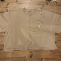 カーハート　ベージュ 半袖Tシャツ ポケット付きのサムネイル