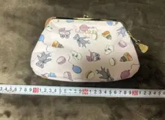 ロラライハリス がま口ポーチ 財布 タバコケース ハンドメイド 猫