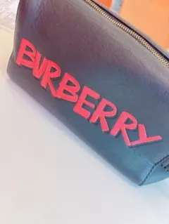 Burberry バーバリー ポーチ レインボーロゴ刺繍 - メルカリ
